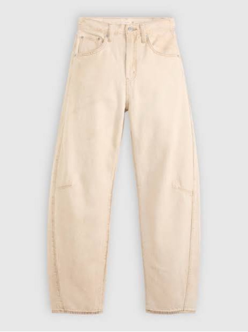 Levi’s Cinch Barrel High Rise Jeans Cloudy Travertine Tan Beige 29x31 Balloon